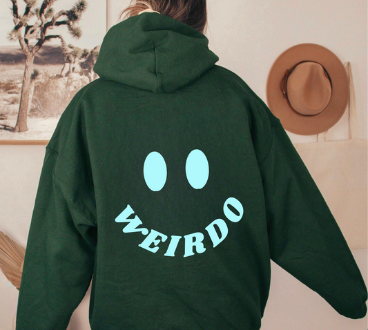 Weirdo Smiley Sweatshirt - GREEN
